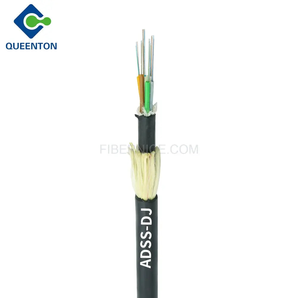 Outdoor ADSS 10.8 mm Cable span G652D PE Outer jacket Fiber Optic Cable ADSS 