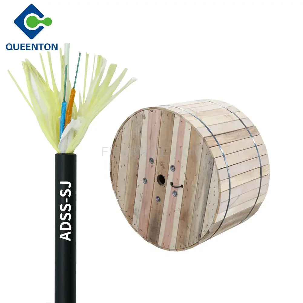 Outdoor ADSS 10.8 mm Cable span G652D PE Outer jacket Fiber Optic Cable ADSS 