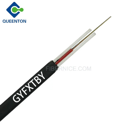 Outdoor Flat Drop Fiber Optic Cable 1.6mm GYFXTBY 