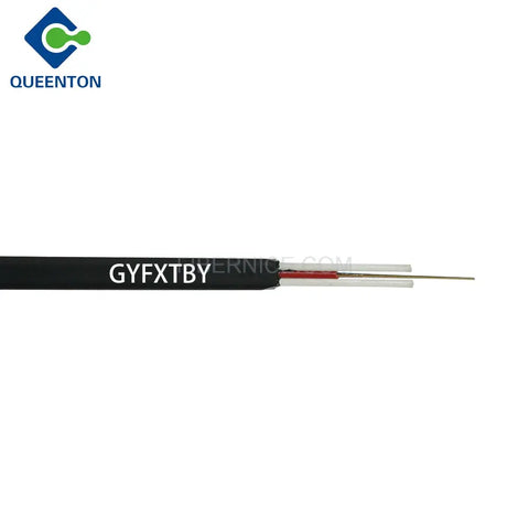 Outdoor Flat Drop Fiber Optic Cable 1.6mm GYFXTBY 