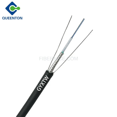 Outdoor Flat Drop Fiber Optic Cable PE G652D GYXTW 