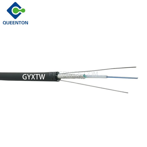 Outdoor Flat Drop Fiber Optic Cable PE G652D GYXTW 