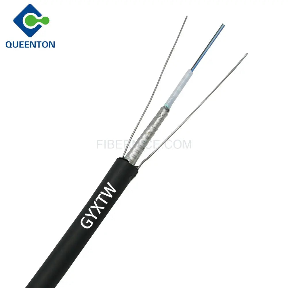 Outdoor Flat Drop Fiber Optic Cable PE G652D GYXTW 