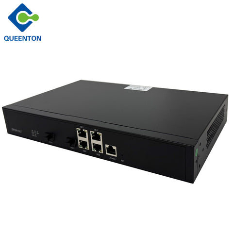 QT7001 Mini OLT 1 GPON Port And 10G Uplink Optical Port 4 1000Mbps Uplink Network Ports