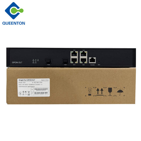 QT7001 Mini OLT 1 GPON Port And 10G Uplink Optical Port 4 1000Mbps Uplink Network Ports