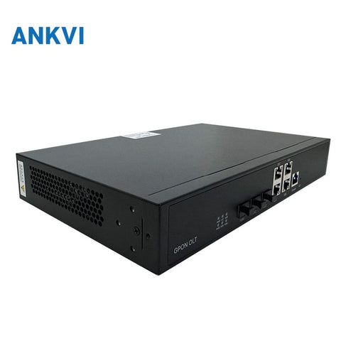 QT7002 Mini OLT 2 GPON Port And 10G Uplink Optical Port 4 1000Mbps Uplink Network Ports