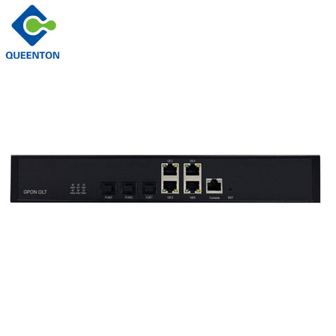 QT7002 Mini OLT 2 GPON Port And 10G Uplink Optical Port 4 1000Mbps Uplink Network Ports