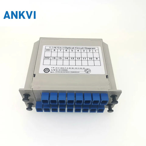SC/UPC LGX Cassette Card Inserting PLC Splitter G657A1 0.9mm