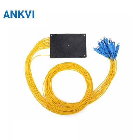 Fiber Optic PLC Splitter in ABS Box G657A1 2.0mm With SC/UPC Connector