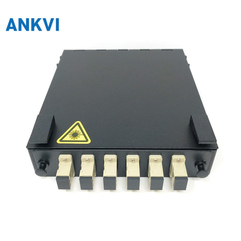Drawer Type ODF 12 Core Fiber Optic Distribution Frame Box With Splice Cassette LC/APC