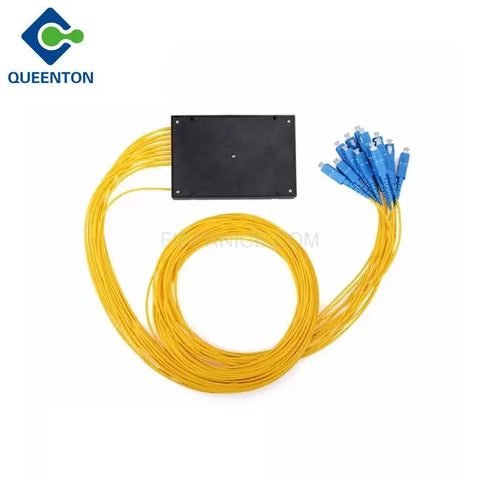 Fiber Optic PLC Splitter in ABS Box G657A1 2.0mm With SC/UPC Connector 