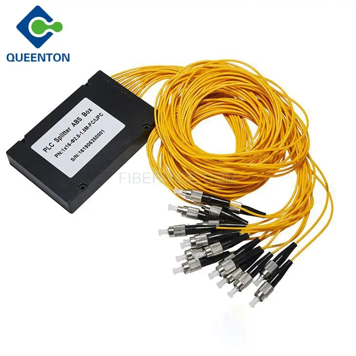 Fiber Optic PLC Splitter in ABS Box G657A1 2.0mm With FC/UPC  Connector 