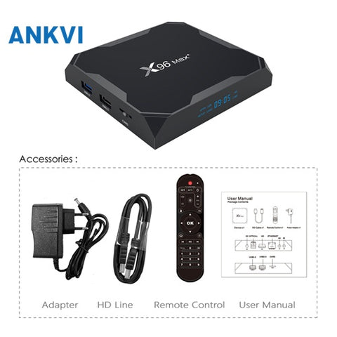 X96 MAX+ S905X3 1000M Tv Box Android Box