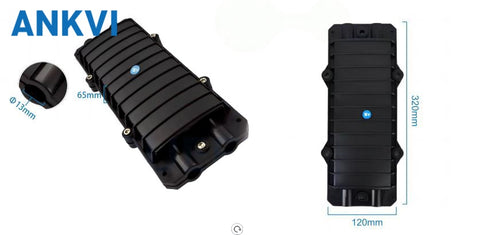 XRT-001 2 in 2 Out Horizontal Fiber Optic Splice Box Splice Closure