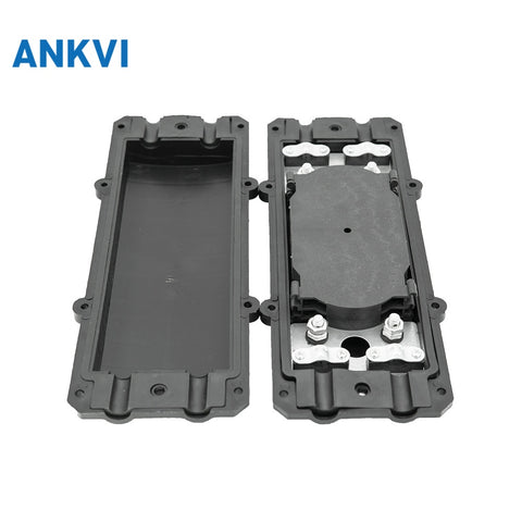 XRT-001 2 in 2 Out Horizontal Fiber Optic Splice Box Splice Closure