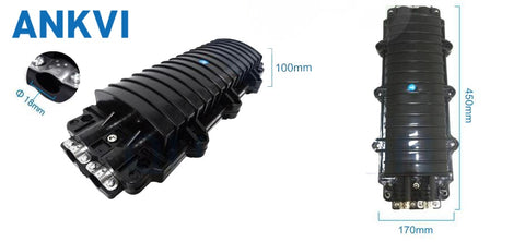 XRT-002 2 in 2 Out Horizontal Fiber Optic Splice Box Splice Closure