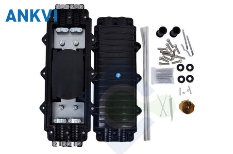 XRT-002 2 in 2 Out Horizontal Fiber Optic Splice Box Splice Closure