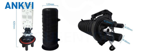 XRT-MS-005 1 in 3 out Vertical Fiber Optic Splice Box Splice Closure