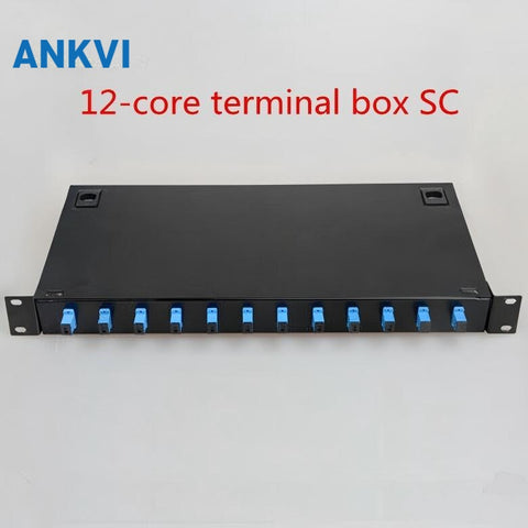 Drawer Type ODF 12 Core Fiber Optic Distribution Frame Box With Splice Cassette SC/UPC
