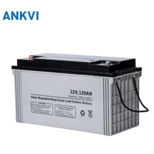 12V120AH sealed lead acid battery product photo with ANKVI branding