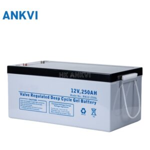 12V250AH sealed lead acid battery product photo with ANKVI branding
