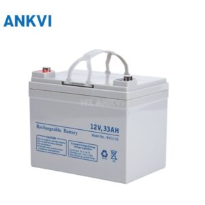 12V33AH sealed lead acid battery product photo with ANKVI branding