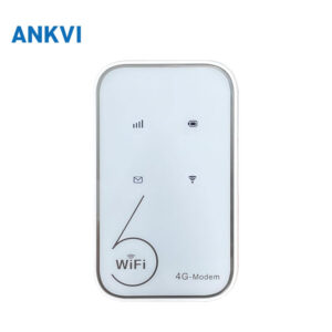 BL-MF518EU pocket LTE CAT4 MiFi, white body with Wi-Fi logo and 4G Modem marking