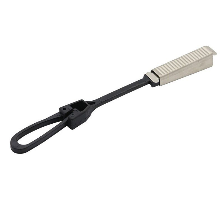 GJ.152 nylon cable clamp, black body with a serrated jaw insert