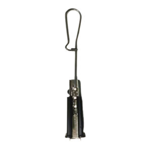GJ.160 FTTH anchor clamp with stainless steel wire bail and black plastic body