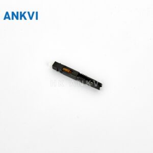 LJZ.006 close-up of a single 2301-C APC fast connector, green body