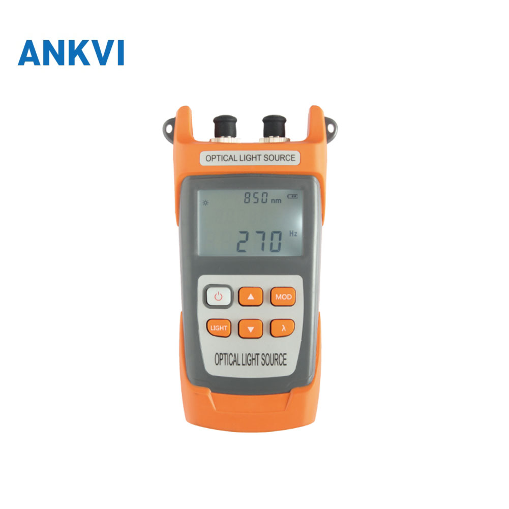 NK301 handheld optical light source with LCD and keypad for optical fibre loss testing
